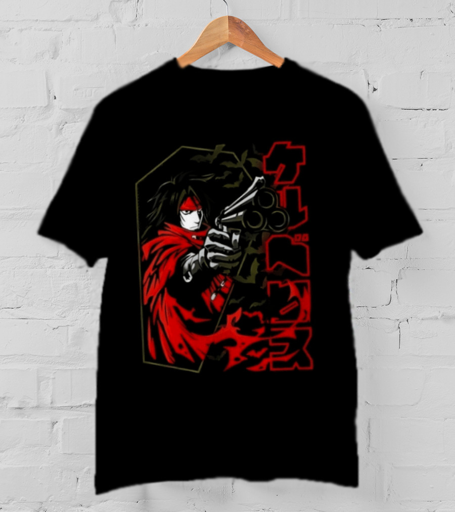 Vincent Valentine Final Fantasy VII Lock N Load Manga T-Shirt