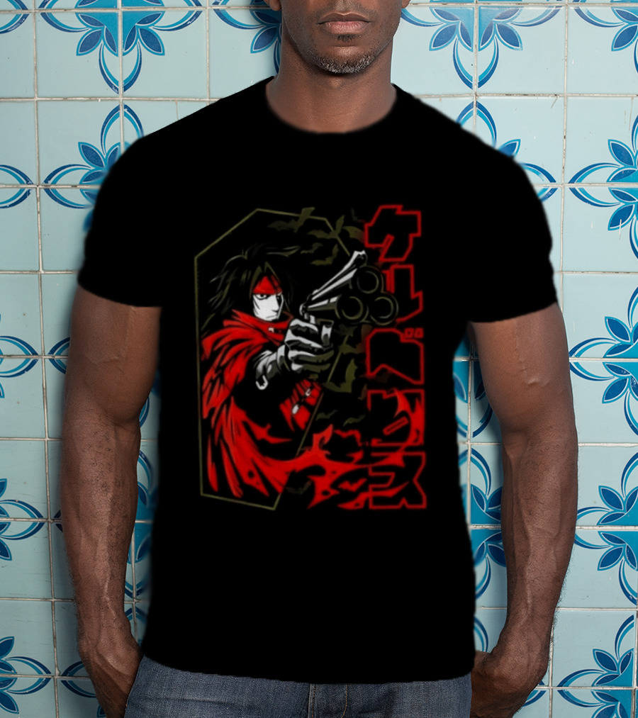 Vincent Valentine Final Fantasy VII Lock N Load Manga T-Shirt