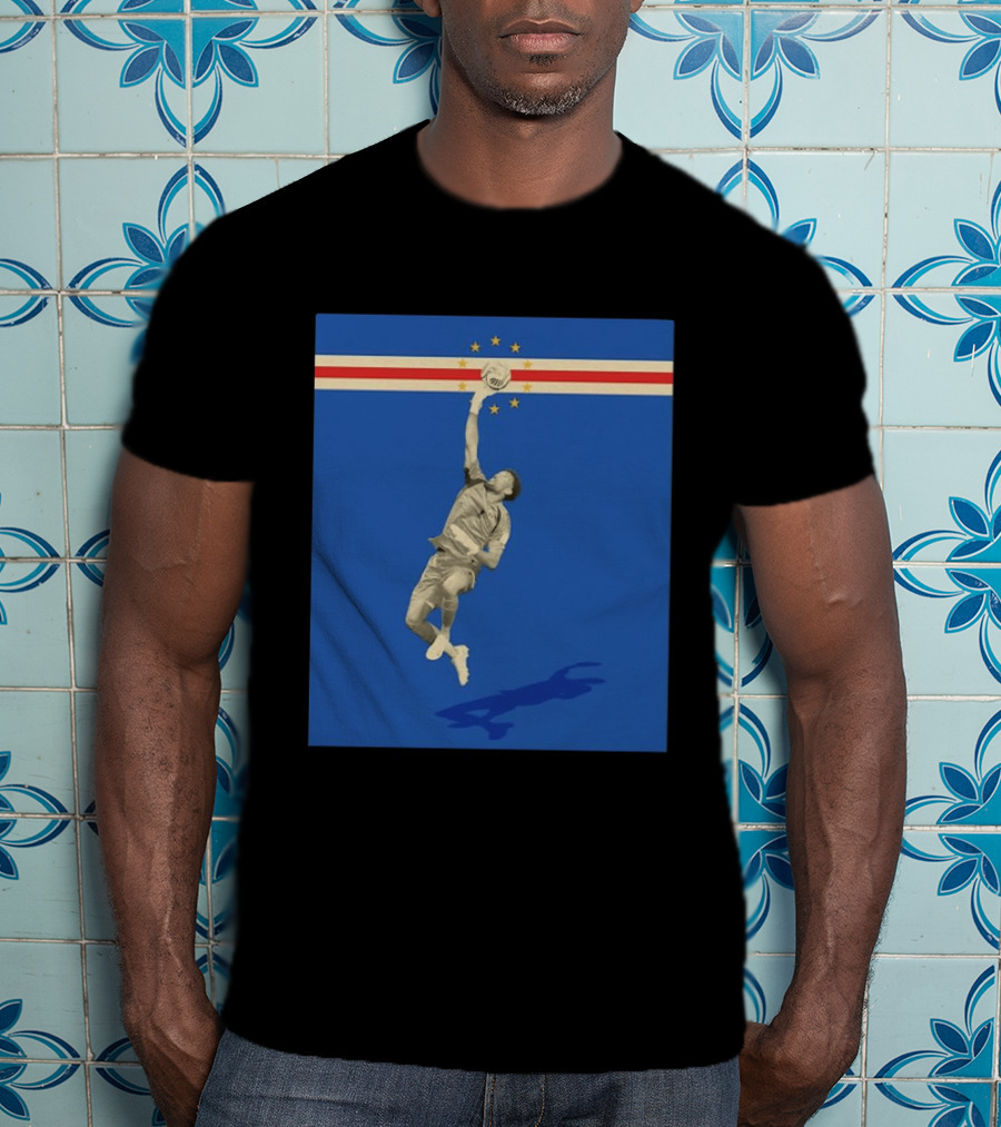 Vozinha Cape Verde African Cup Of Nations Soccer Star Goalkeeper Save T-Shirt