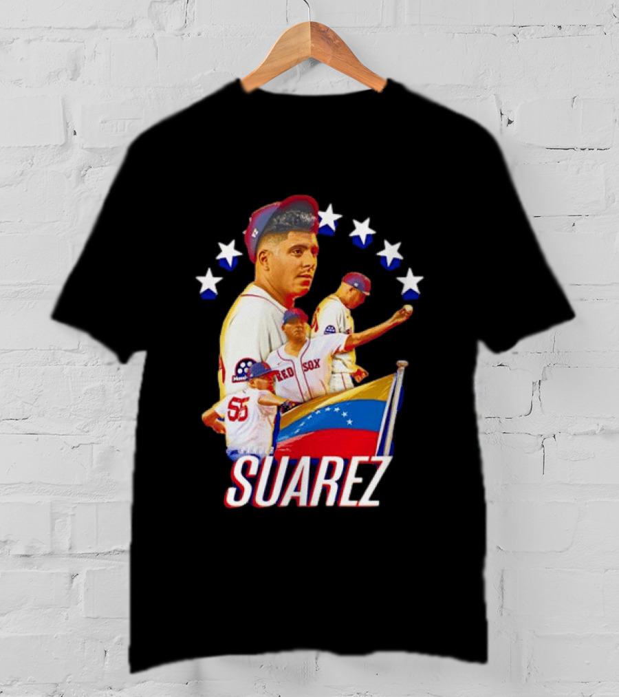 Ranger Suarez Philadelphia Phillies MLB Venezuela Flag Star Baseball T-Shirt