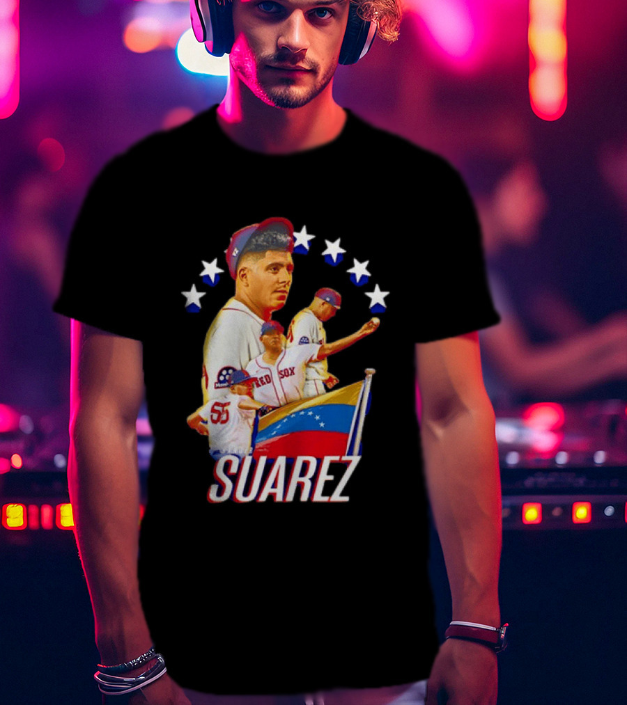 Ranger Suarez Philadelphia Phillies MLB Venezuela Flag Star Baseball T-Shirt