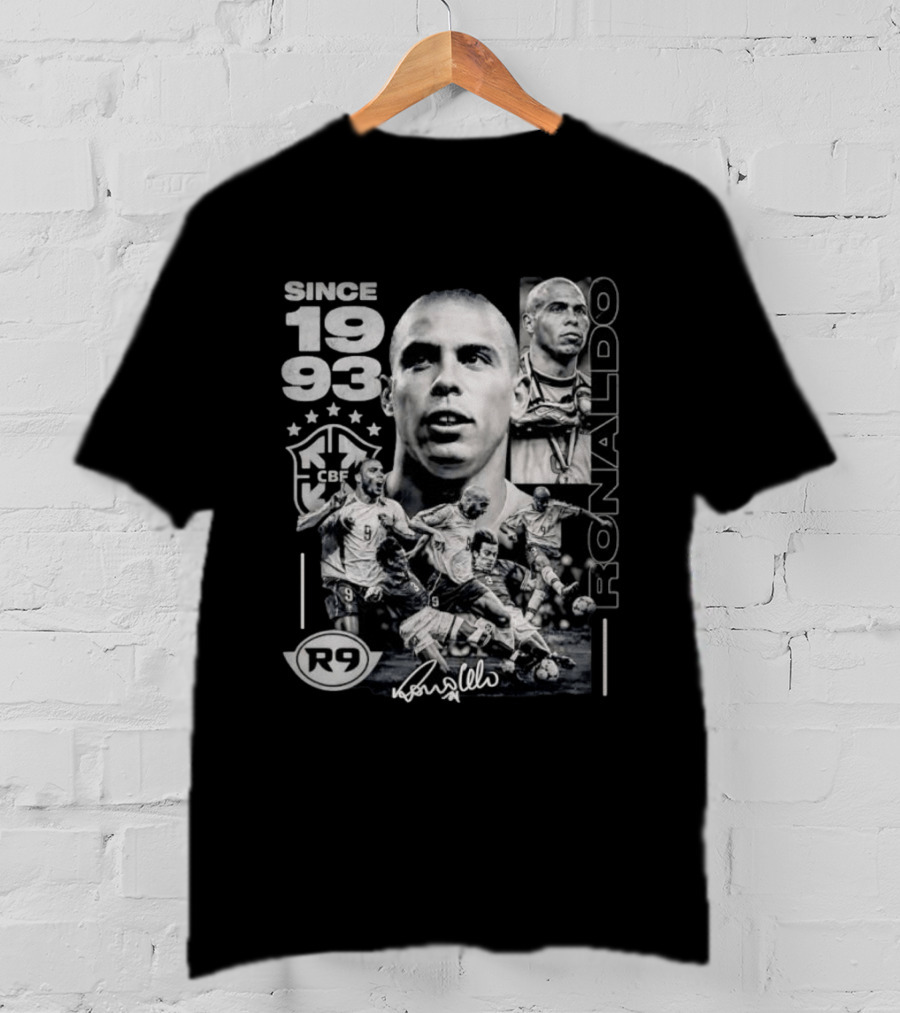 Ronaldo Nazario R9 Brazil CBF Since 1993 T-Shirt