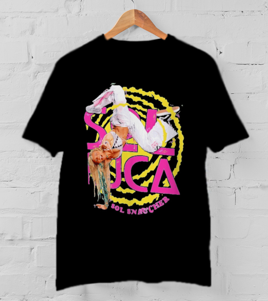 Sol Ruca Sol Snatcher WWE NXT Wrestling Star Colorful Backflip Action T-Shirt