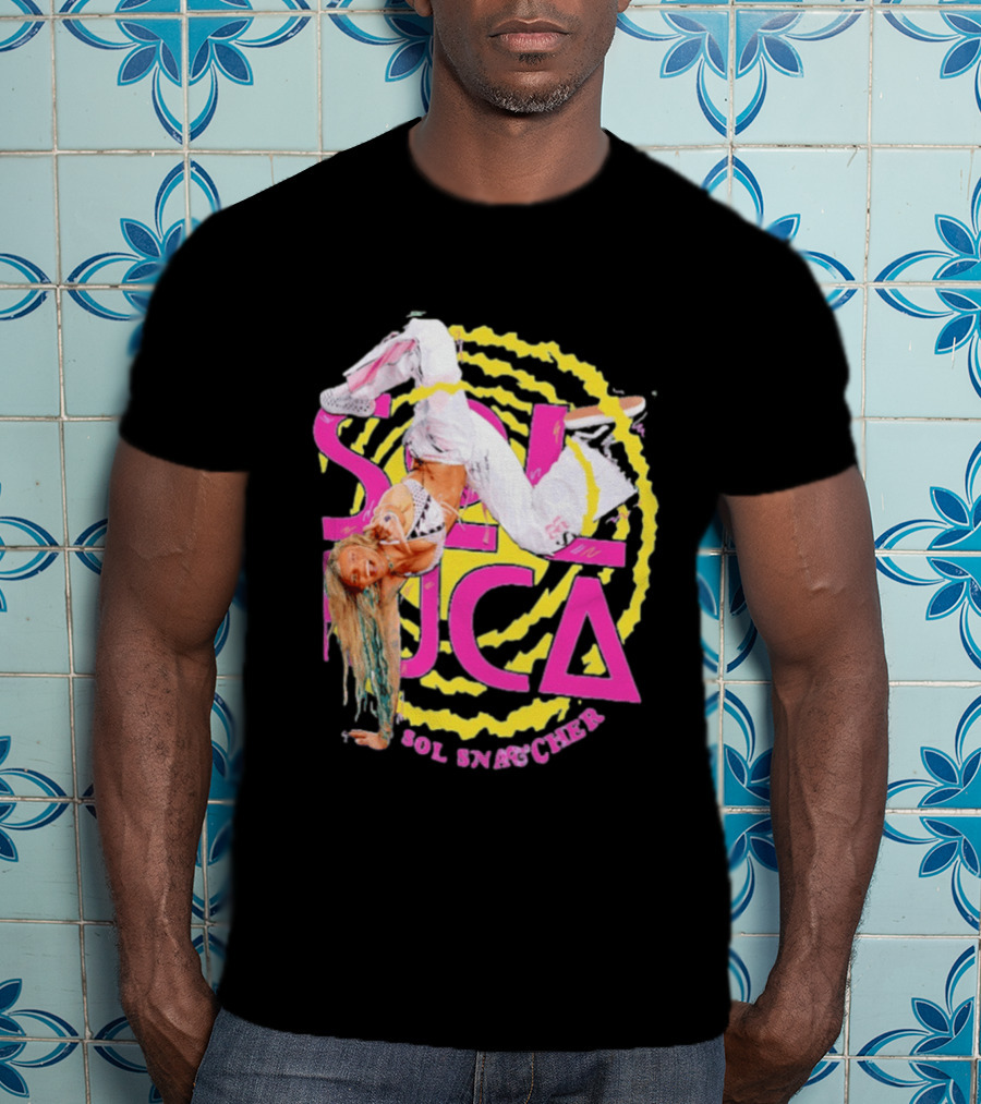 Sol Ruca Sol Snatcher WWE NXT Wrestling Star Colorful Backflip Action T-Shirt