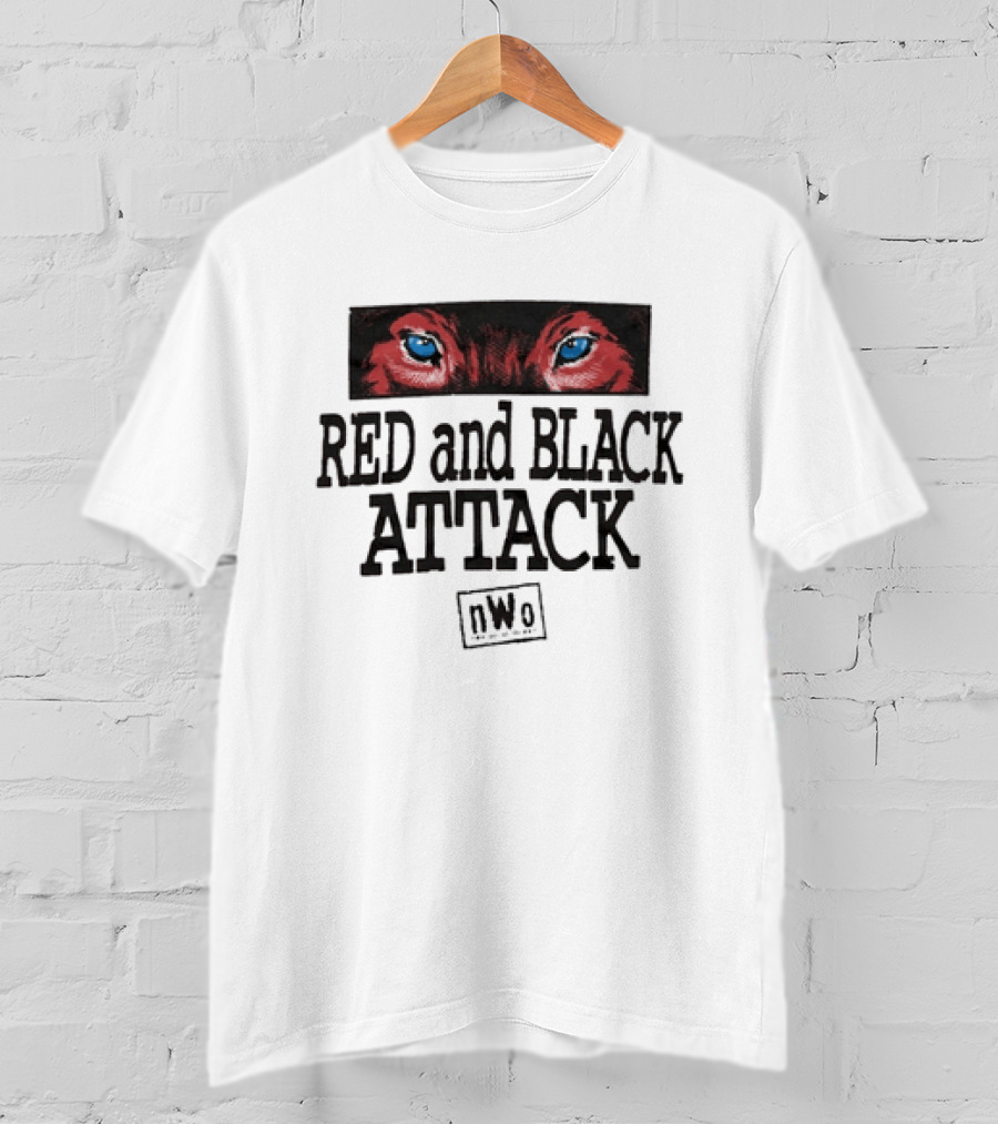 Red And Black Attack NWo New World Order WWE T-Shirt