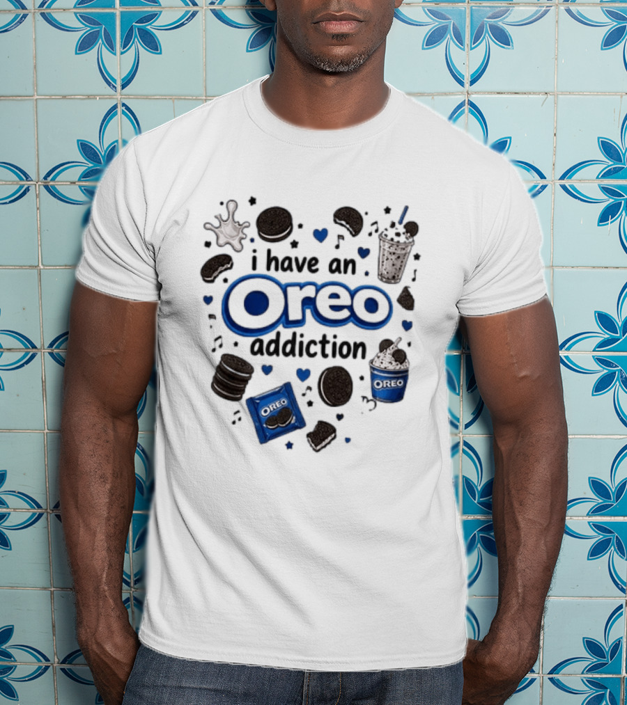 I Have An Oreo Addiction Cookies Milkshake Love T-Shirt