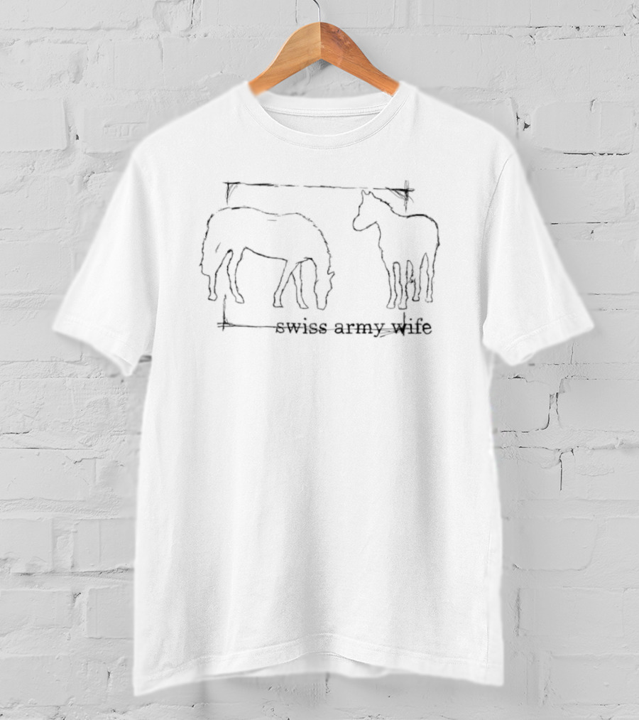 Swiss Army Wife The Decemberists Horse Sketch T-Shirt