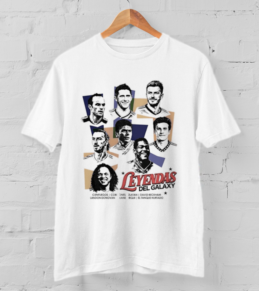 Leyendas Del Galaxy Celebrating Iconic LA Galaxy Figures T-Shirt