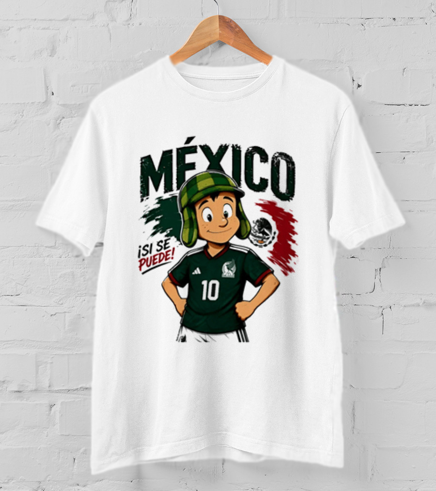 México El Chavo Del Ocho Isi Se Puede Football Soccer Jersey 10 T-Shirt