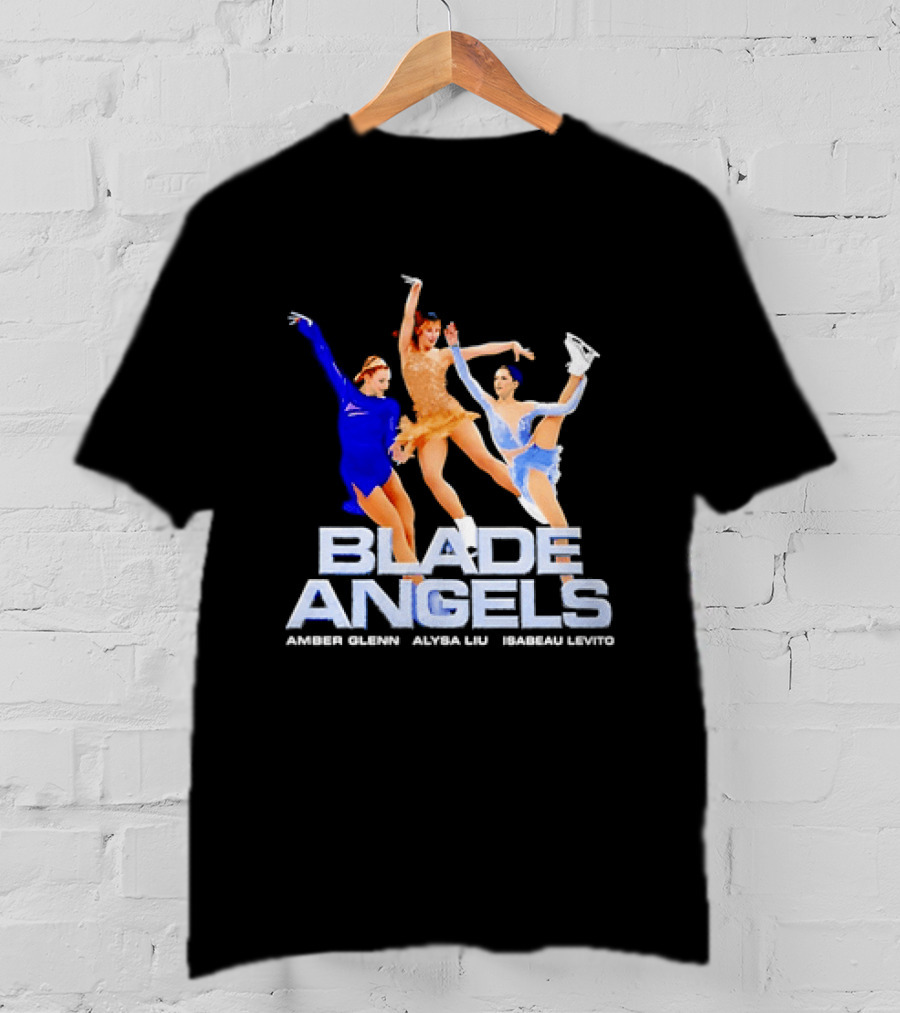 Blade Angels Amber Glenn Alysa Liu Isabeau Levito Team USA Figure Skating T-Shirt