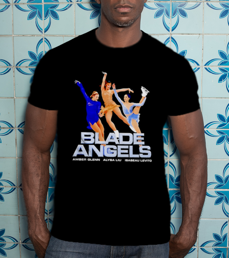 Blade Angels Amber Glenn Alysa Liu Isabeau Levito Team USA Figure Skating T-Shirt