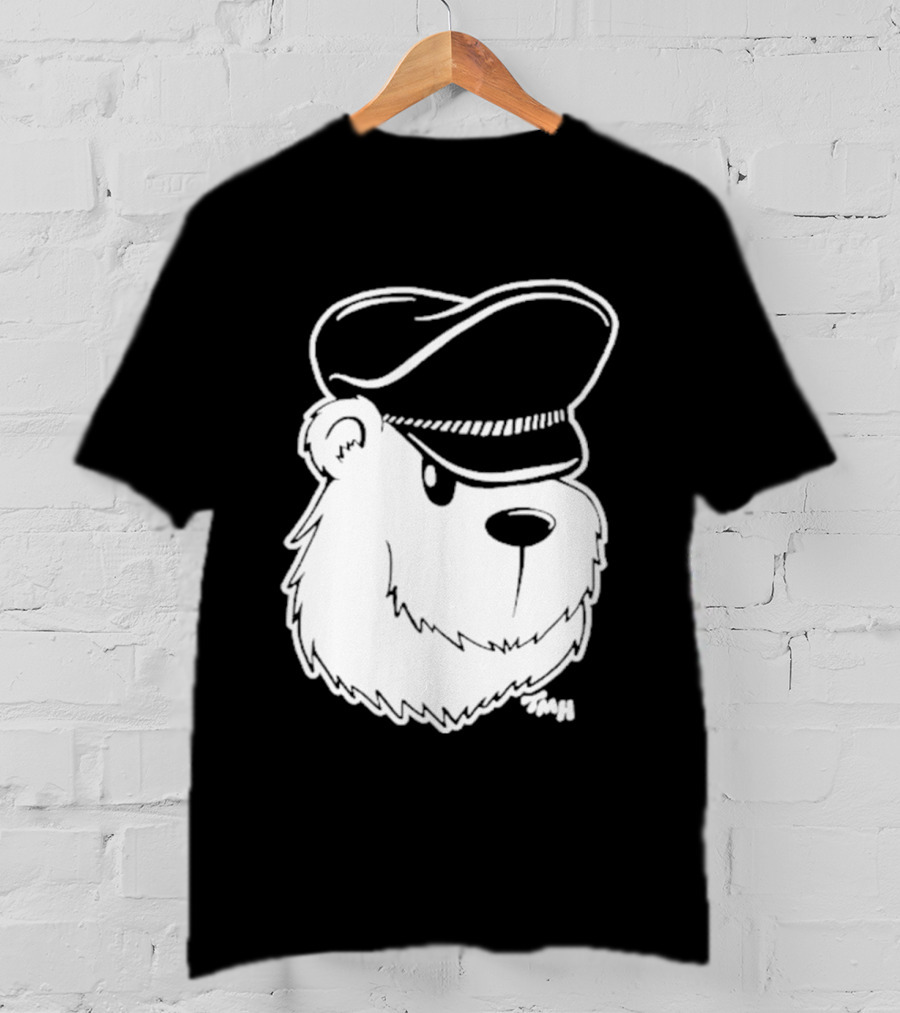 Bear With Police Officer Hat T-Shirt