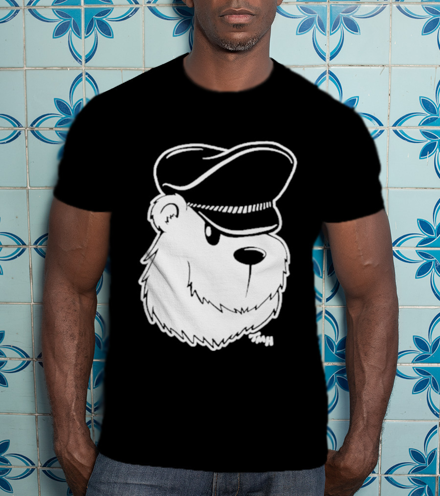 Bear With Police Officer Hat T-Shirt