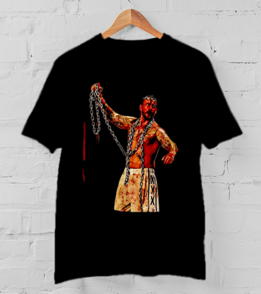 CM Punk Bloody Chain Wrestling WWE AEW Battle Attire T-Shirt