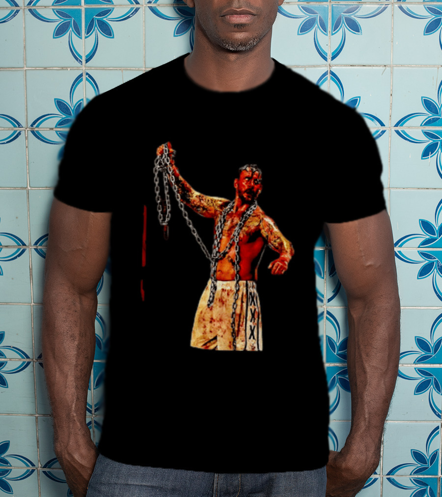 CM Punk Bloody Chain Wrestling WWE AEW Battle Attire T-Shirt