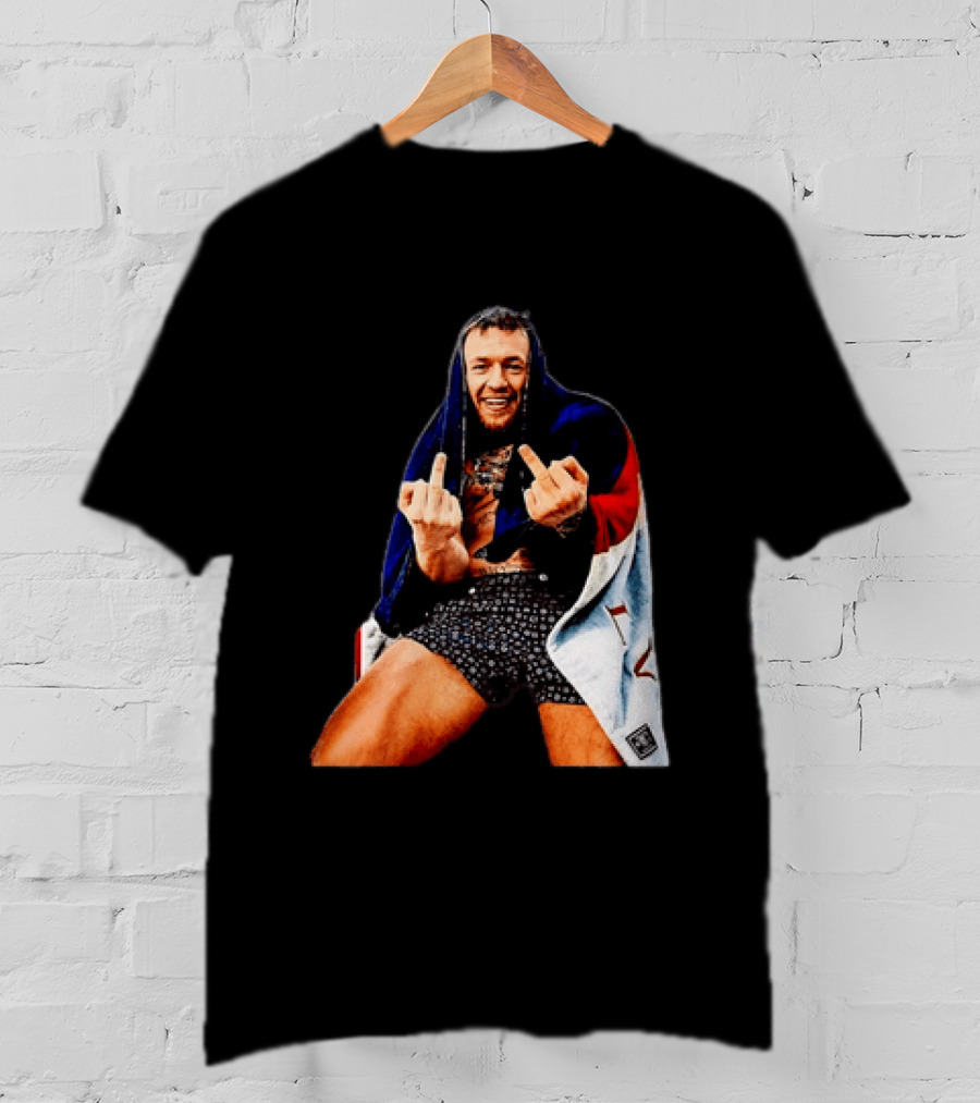 Conor McGregor The Notorious UFC MMA Middle Fingers T-Shirt
