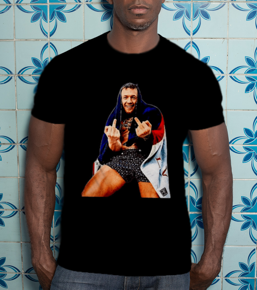 Conor McGregor The Notorious UFC MMA Middle Fingers T-Shirt