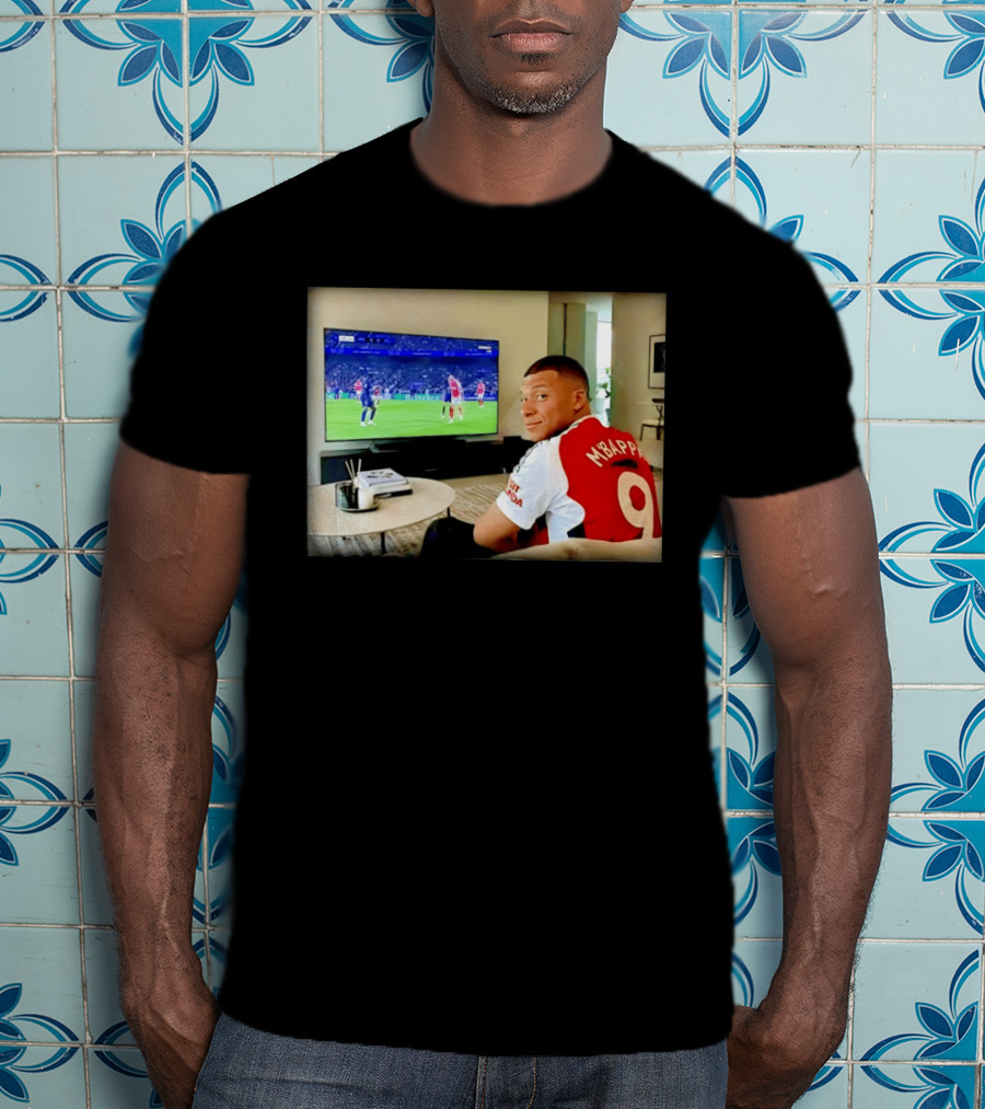 Kylian Mbappé No 9 Arsenal Jersey Visit Rwanda T-Shirt