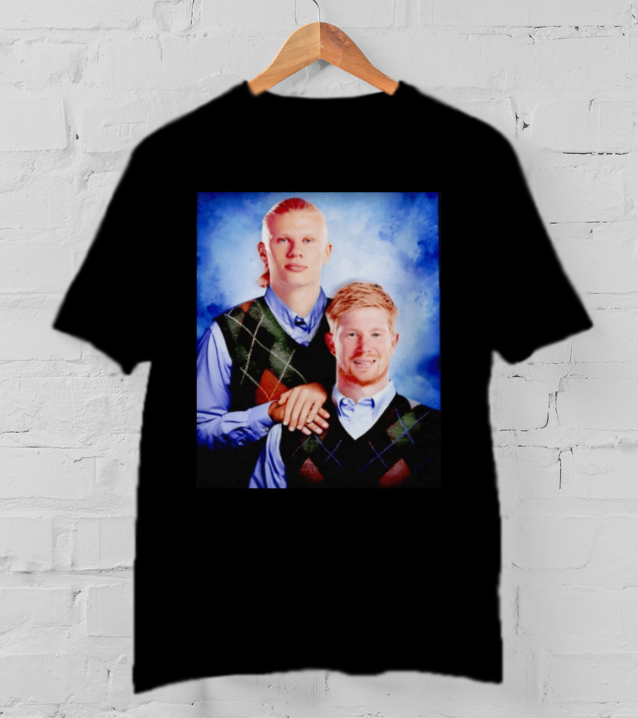 Erling Haaland Kevin De Bruyne Step Brothers Manchester City FC T-Shirt