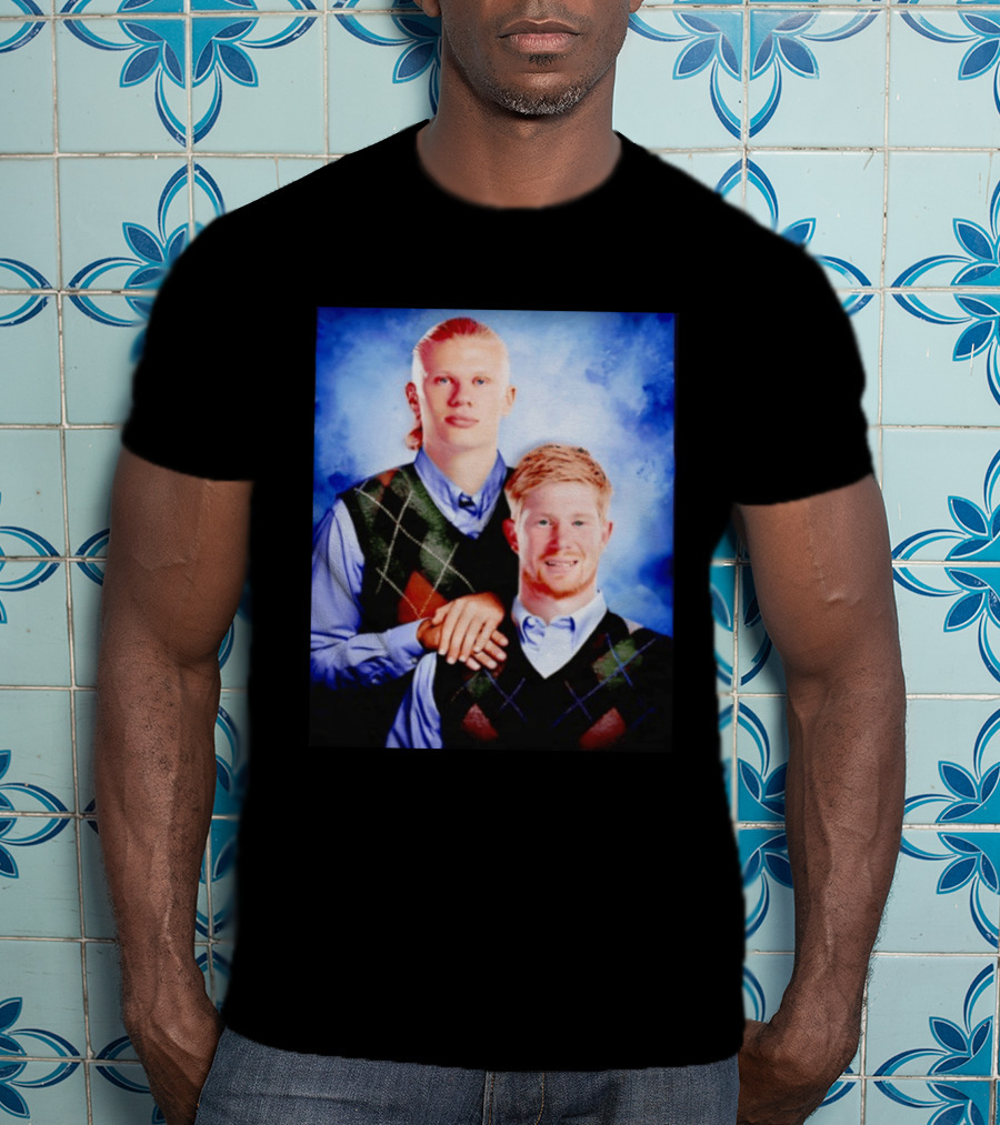 Erling Haaland Kevin De Bruyne Step Brothers Manchester City FC T-Shirt