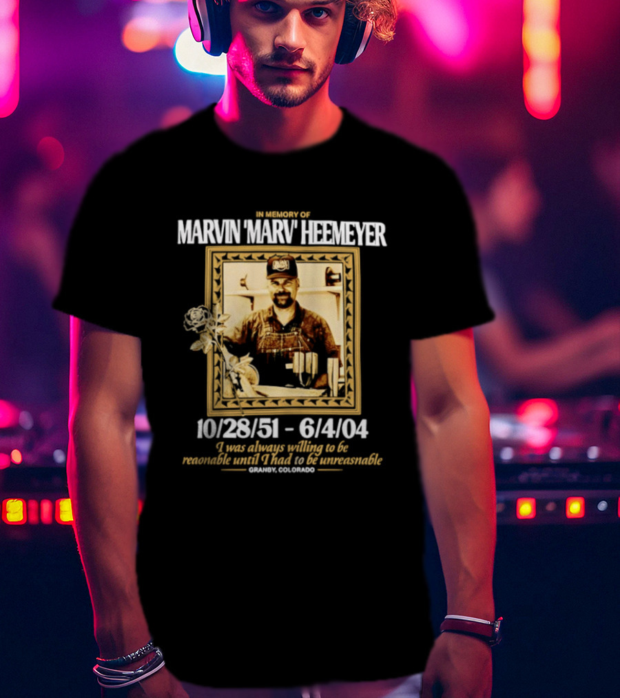 Marvin Marv Heemeyer Memorial 10/28/51 6/4/04 Granby Colorado T-Shirt