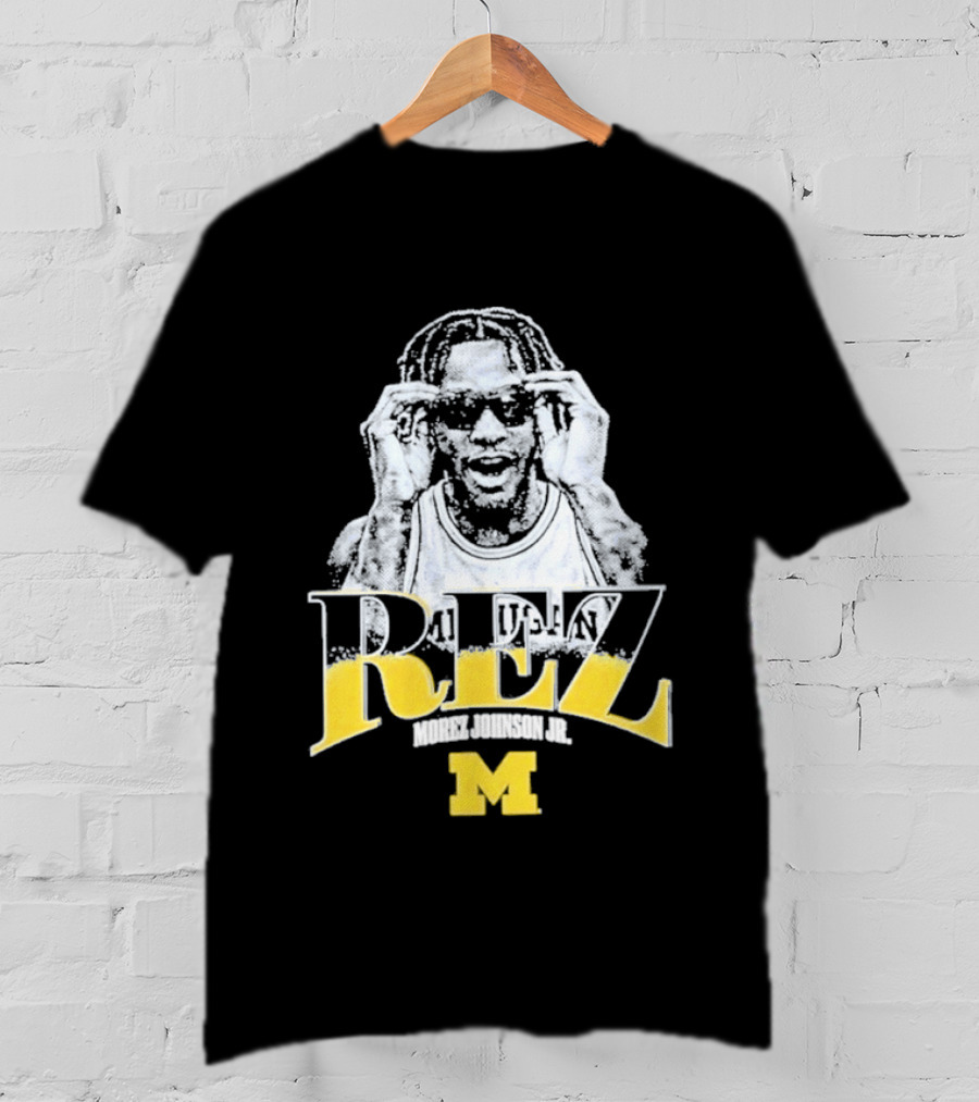 Morez Johnson M Michigan Wolverines Basketball REZ T-Shirt