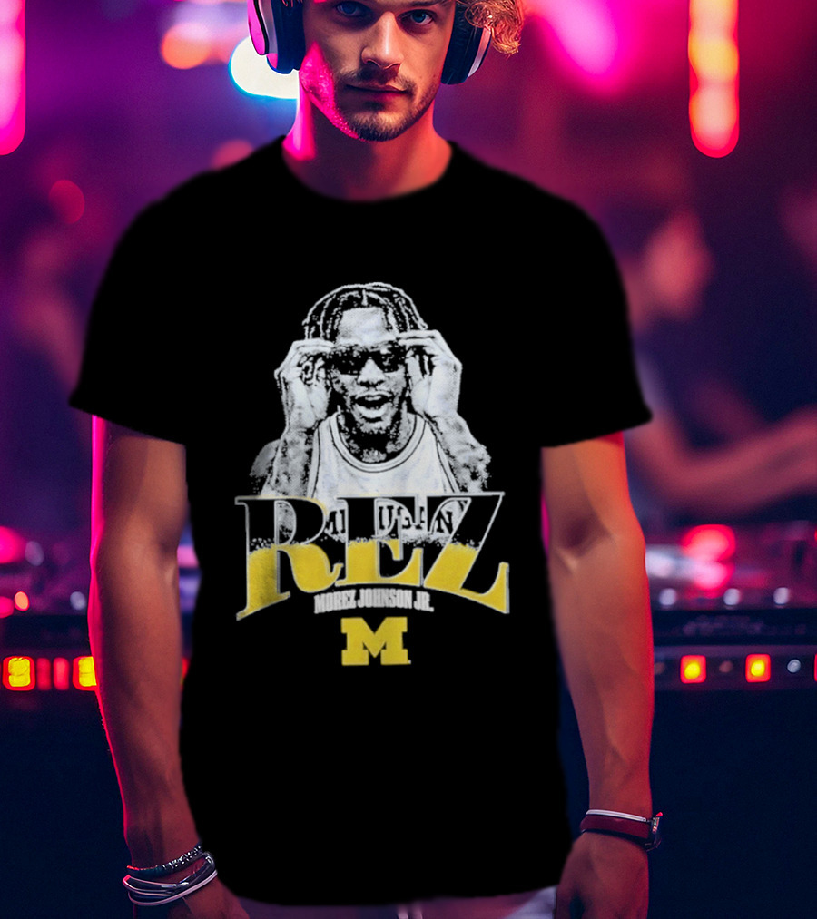 Morez Johnson M Michigan Wolverines Basketball REZ T-Shirt