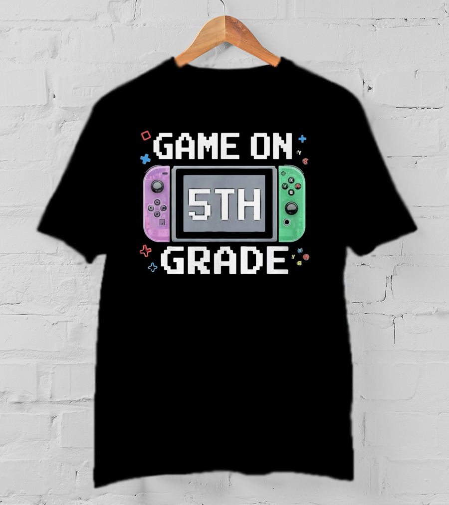 Game On 5th Grade Gaming Console 5th T-Shirt
