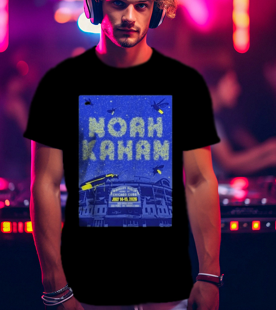 Noah Kahan Live At Wrigley Field Chicago Cubs July 14 15 2026 Event T-Shirt