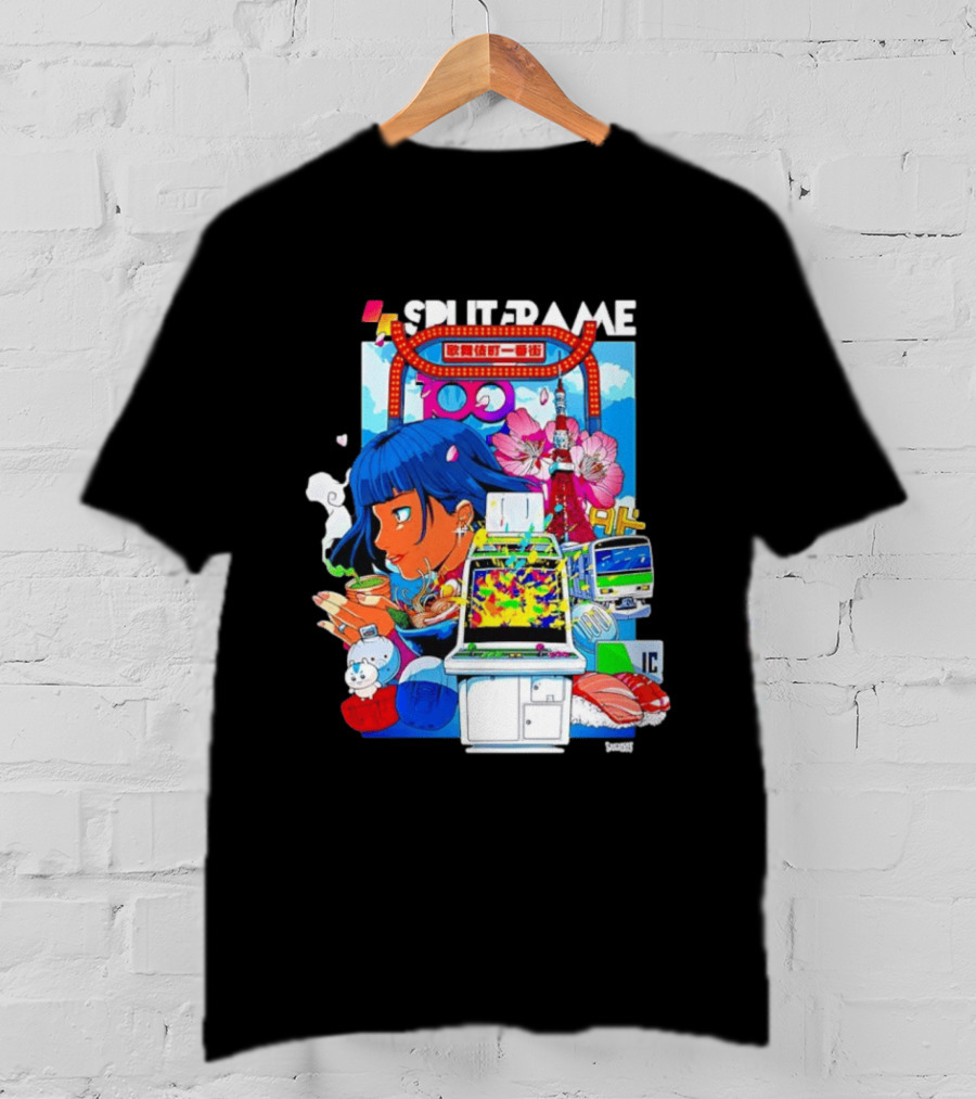 Tokyo Ramen Arcade Splitframe Kabukicho Ichibangai 100 IC Japanese T-Shirt