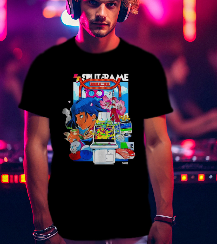 Tokyo Ramen Arcade Splitframe Kabukicho Ichibangai 100 IC Japanese T-Shirt