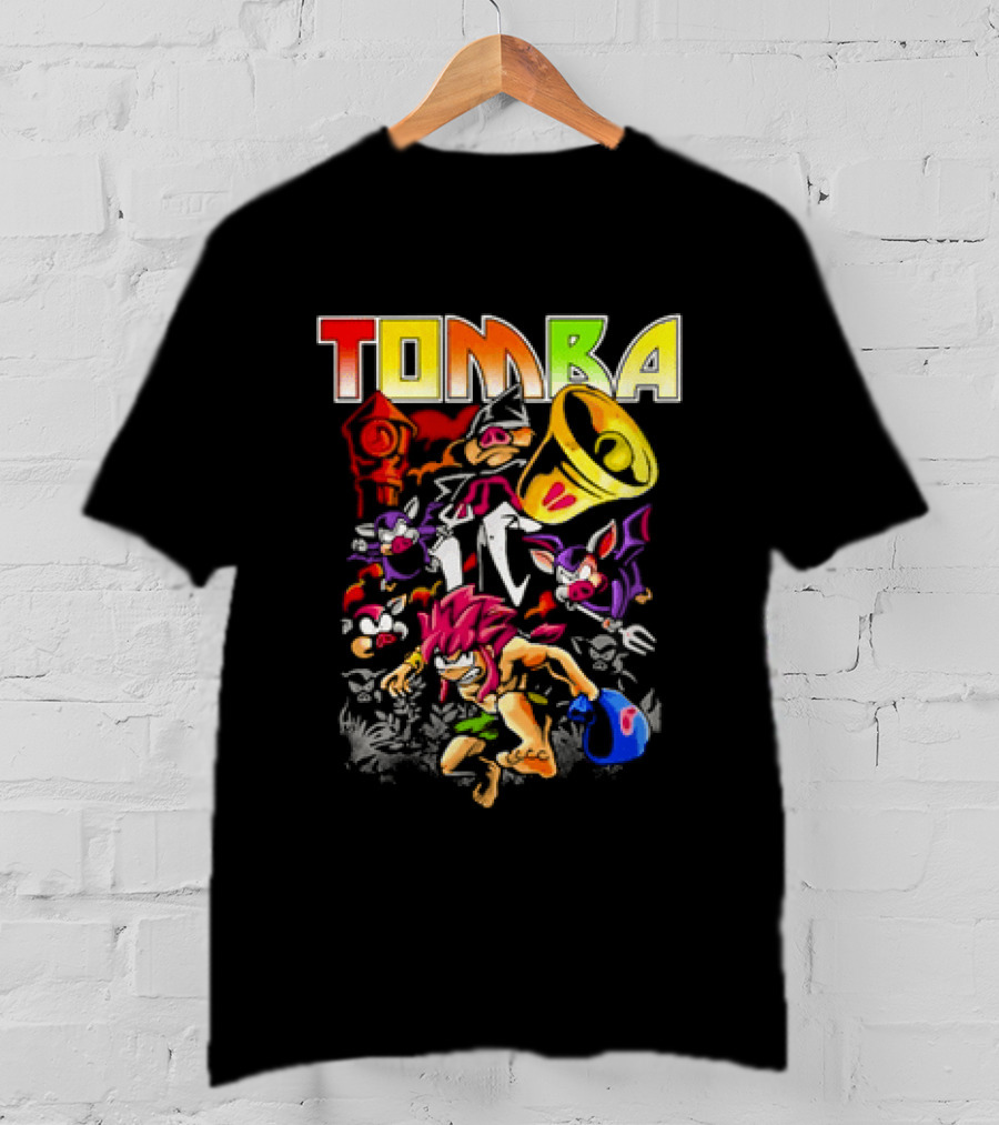 Tomba Video Game Playstation Colorful T-Shirt