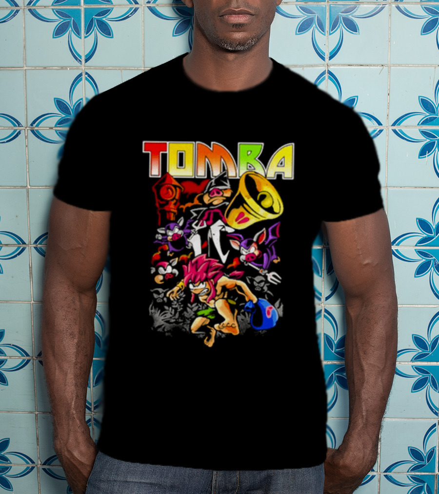 Tomba Video Game Playstation Colorful T-Shirt