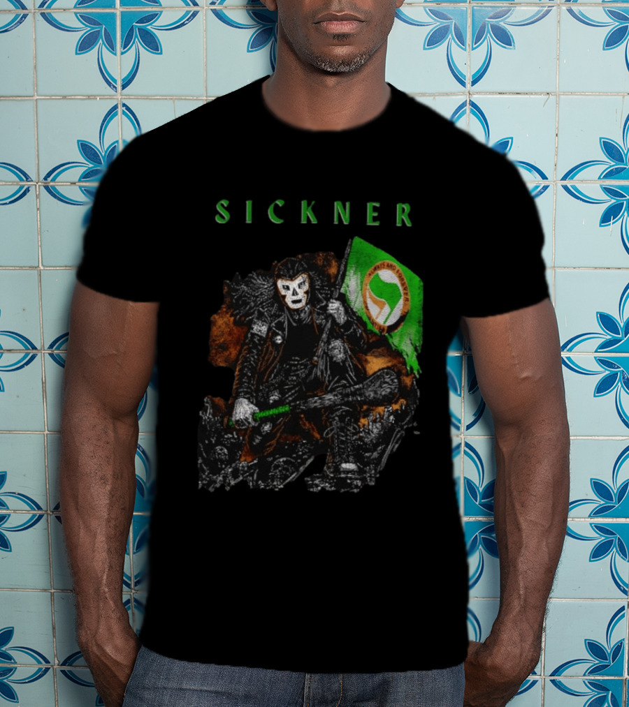 Sickner Mask Warrior Always And Forever Antifascist Hurling Stick T-Shirt