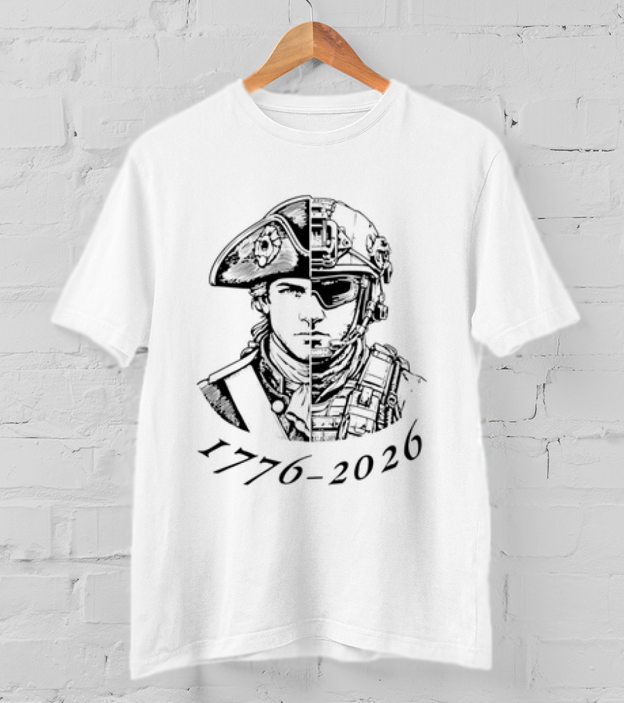 1776 2026 American Patriot Soldier Evolution Of Liberty T-Shirt