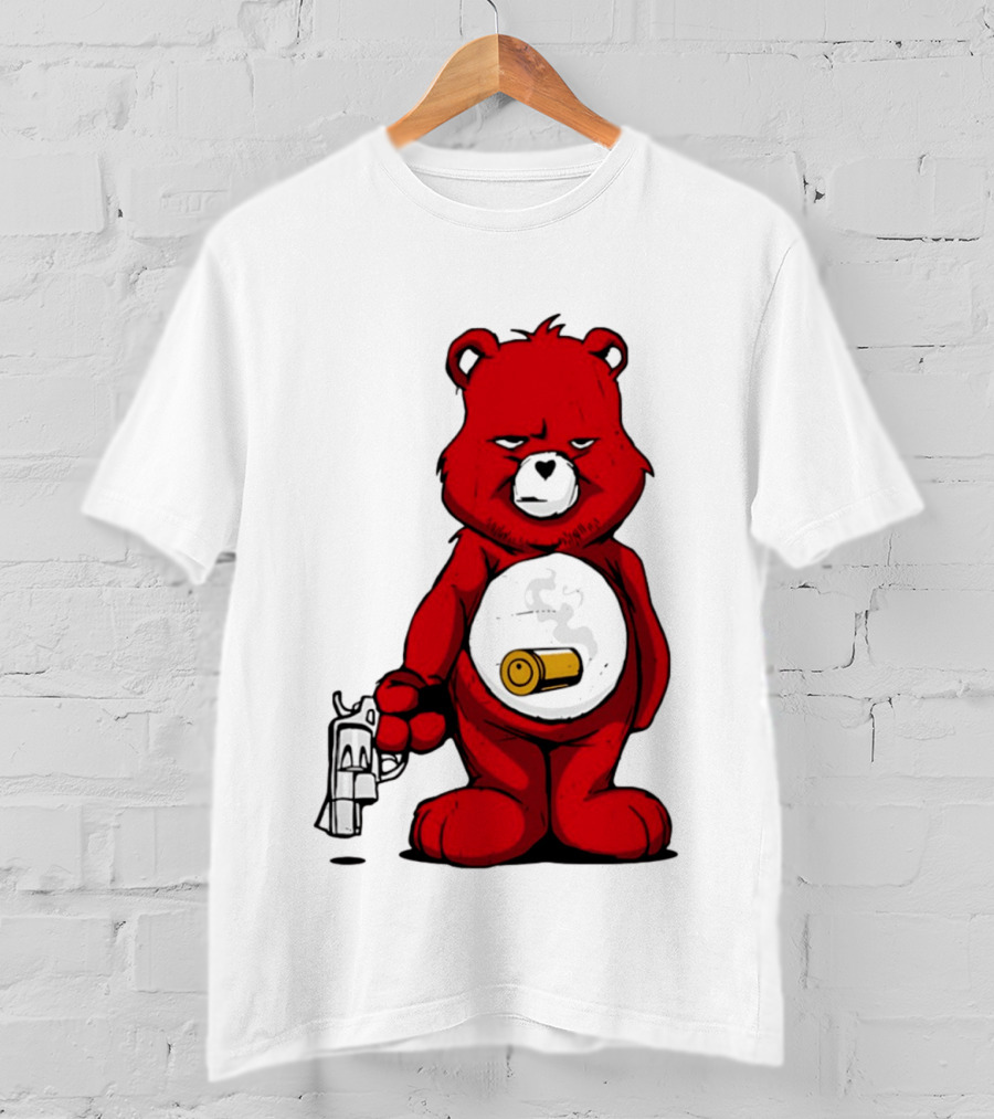 Bang Bear Revolver And Bullet Grunt T-Shirt