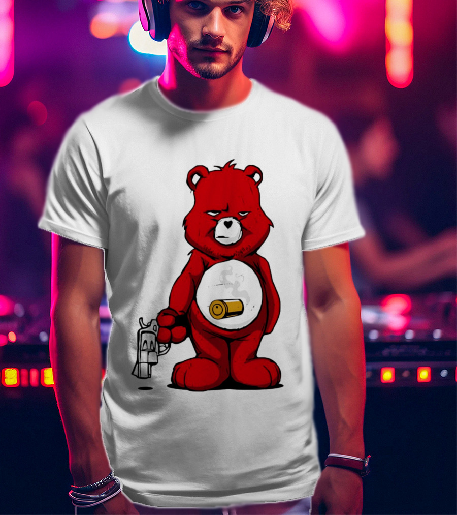 Bang Bear Revolver And Bullet Grunt T-Shirt