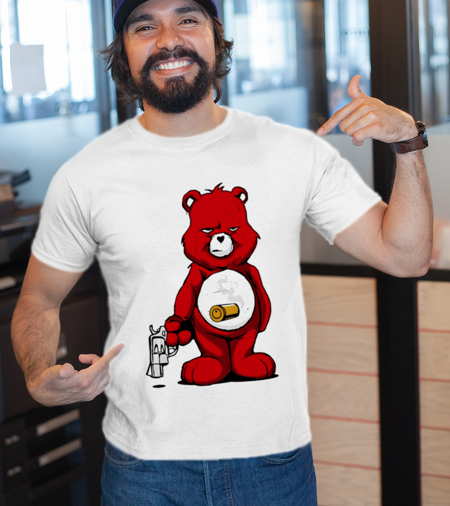 Bang Bear Revolver And Bullet Grunt T-Shirt