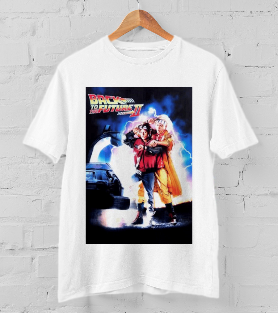 Back To The Future Part II Marty McFly Doc Brown Characters T-Shirt