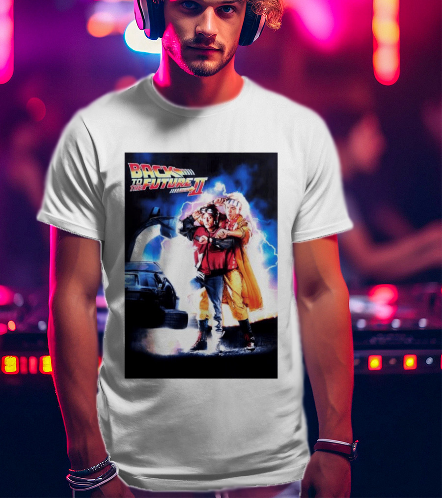 Back To The Future Part II Marty McFly Doc Brown Characters T-Shirt