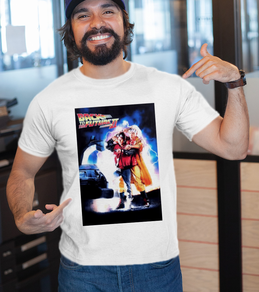 Back To The Future Part II Marty McFly Doc Brown Characters T-Shirt