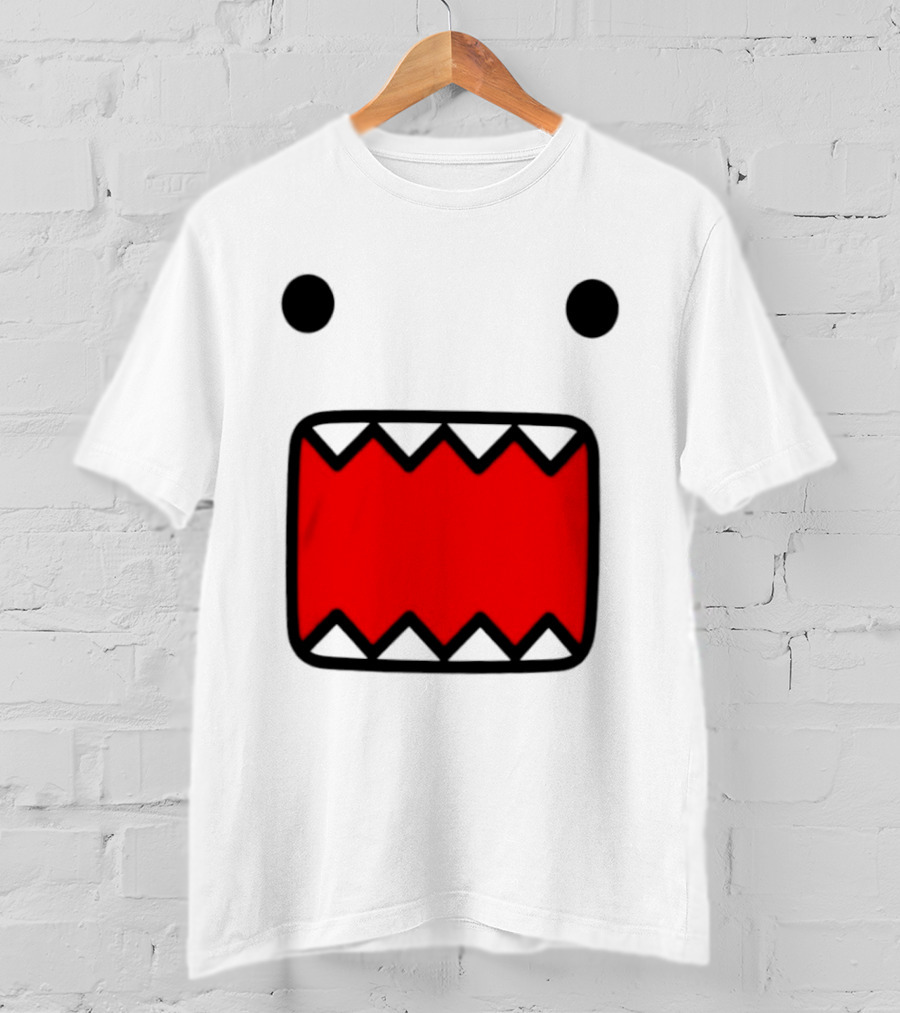 Domo Face Red And Pink Contrast T-Shirt