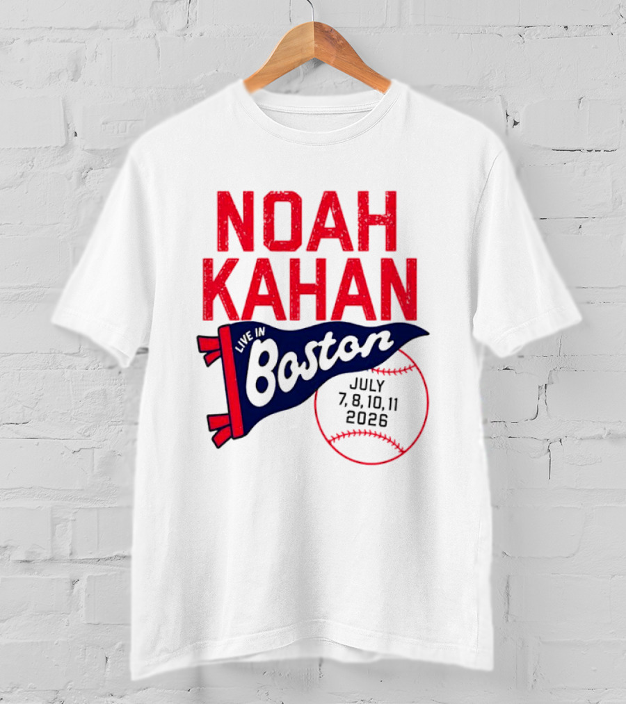 Noah Kahan Boston Concert July 7 8 10 11 2026 T-Shirt