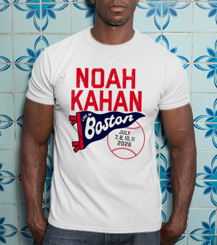 Noah Kahan Boston Concert July 7 8 10 11 2026 T-Shirt