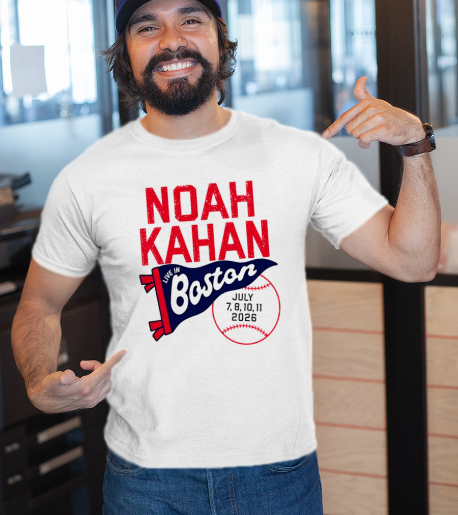 Noah Kahan Boston Concert July 7 8 10 11 2026 T-Shirt