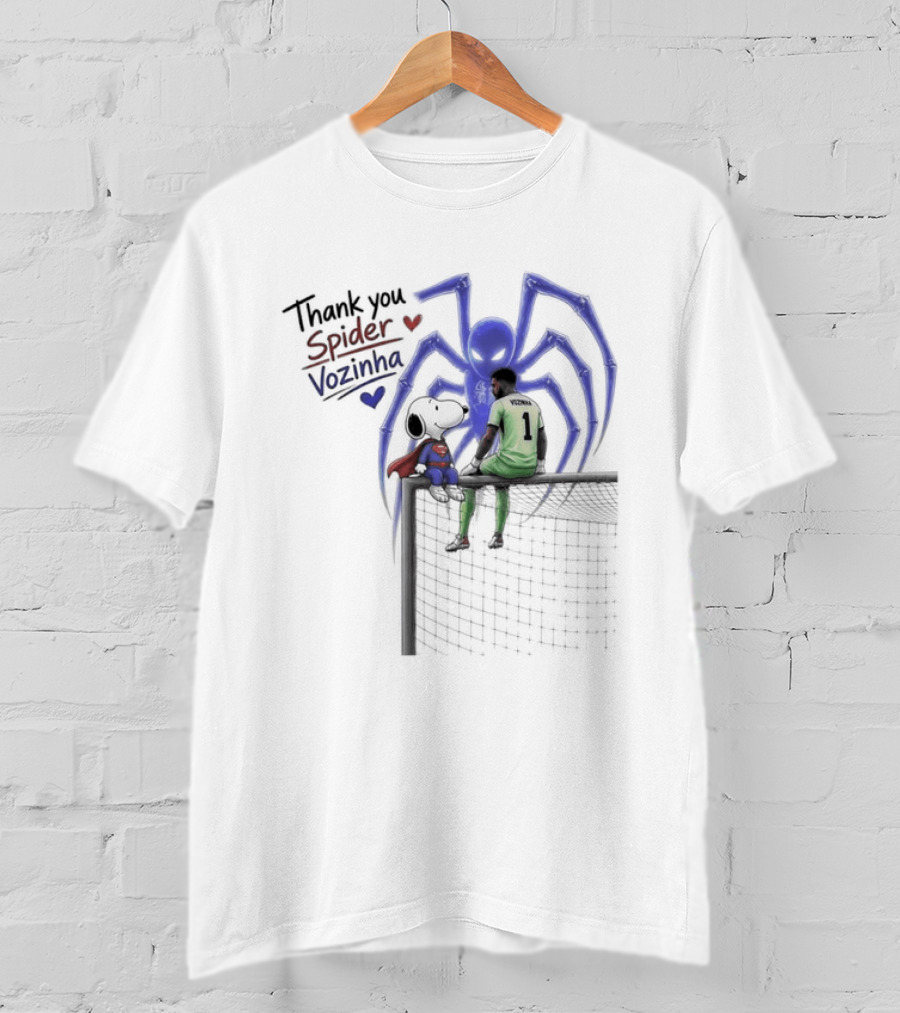 Thank You Spider Vozinha Snoopy Superman Cape Verde National Team T-Shirt