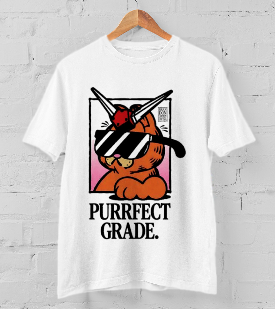 Gundam Purrfect Grade Cat Sunglasses Robot Mashup T-Shirt