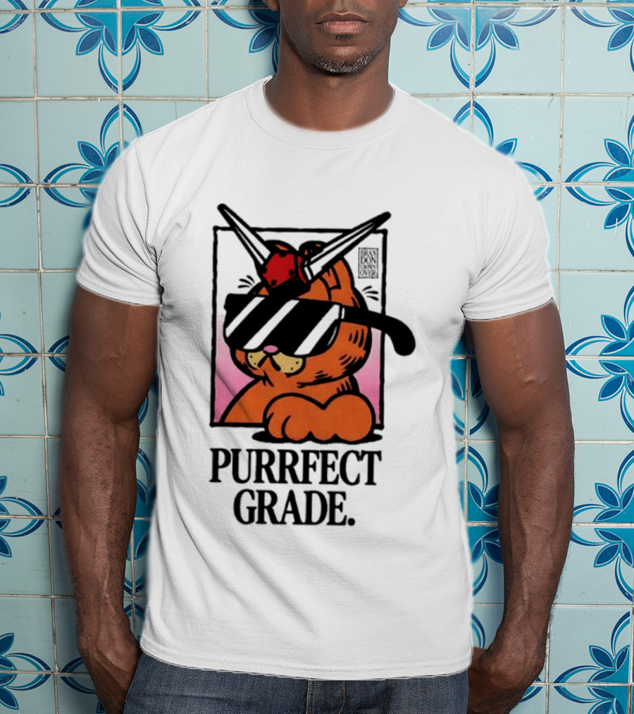 Gundam Purrfect Grade Cat Sunglasses Robot Mashup T-Shirt