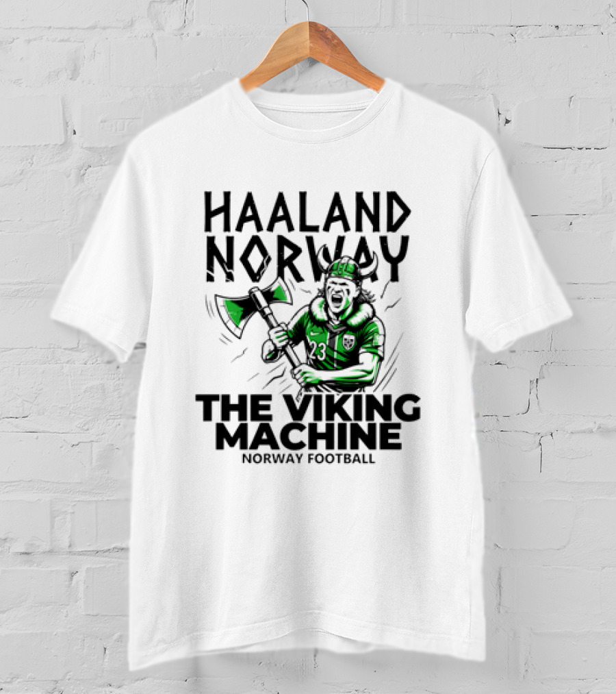 Haaland Norway The Viking Machine Norway Football T-Shirt