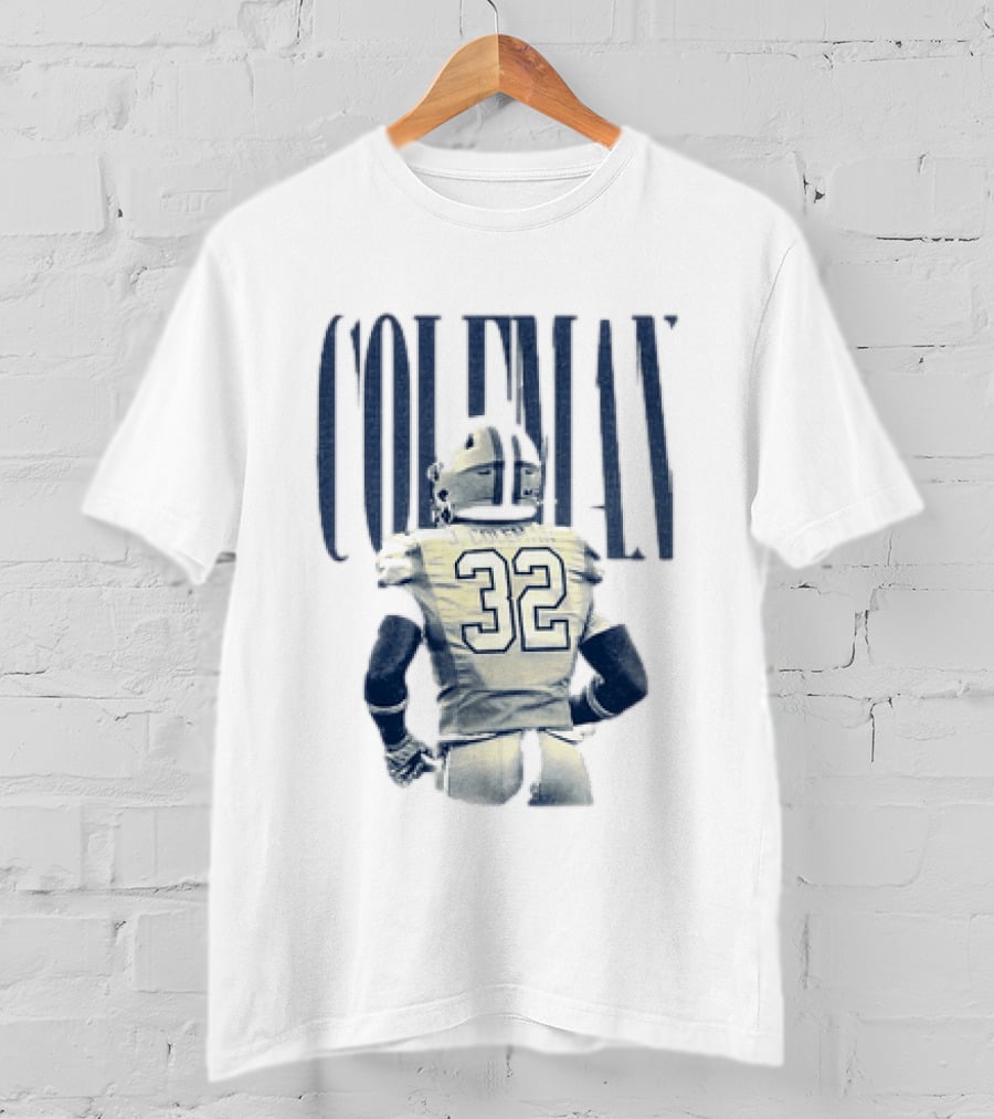 Jeremiah Coleman 32 Linebacker Baton Rouge Louisiana Football T-Shirt